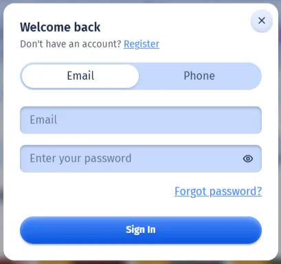 login Spincity99